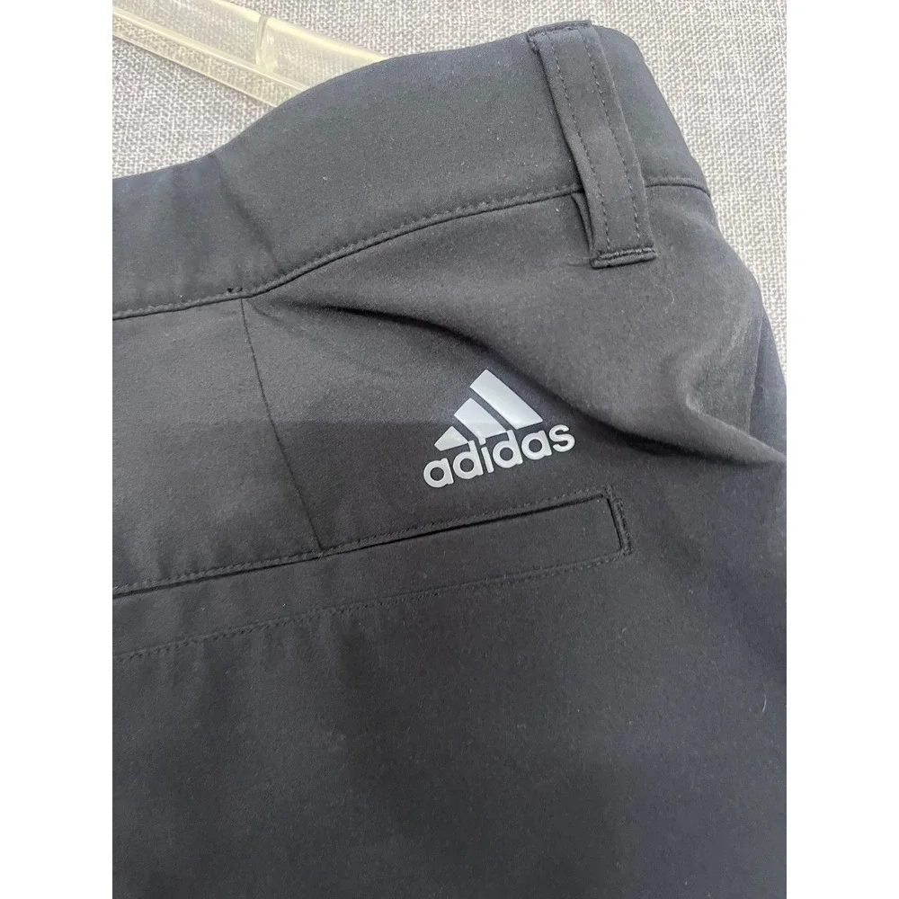 Adidas Primegreen Mens Golf Shorts Black Size 38 Performance Flat Front Athletic